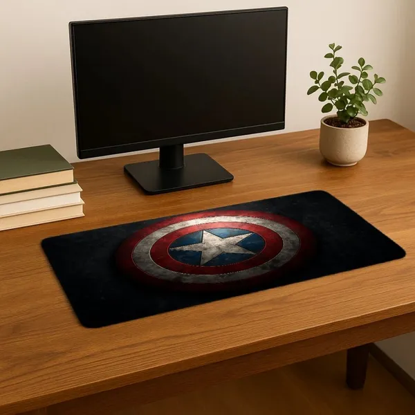 Sigma_One_Captain_America_Shield_Extended_Keyboard_Mouse_Pad