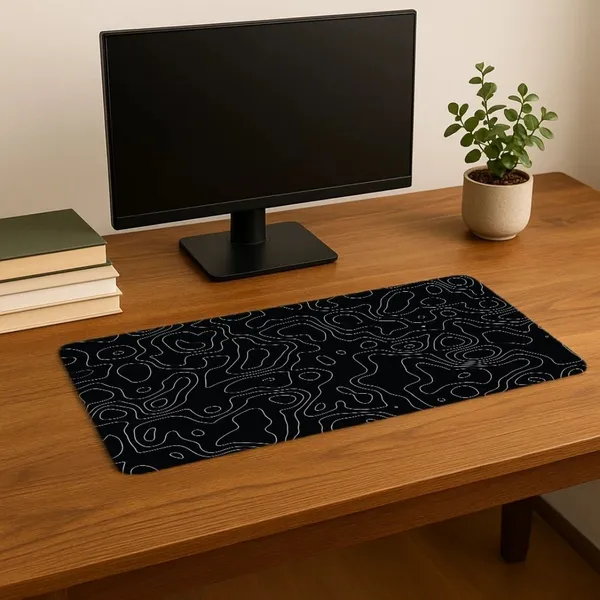 Sigma_One_Black_Cave_Print_Extended_Keyboard_Mouse_Pad_Black