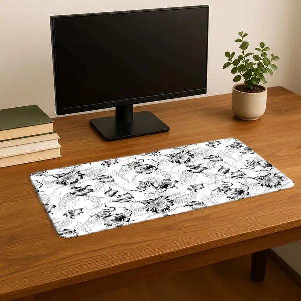 Sigma_One_Mono_Bloom_Floral_Extended_Mouse_Pad_23X11_Inch_Washable_Waterproof