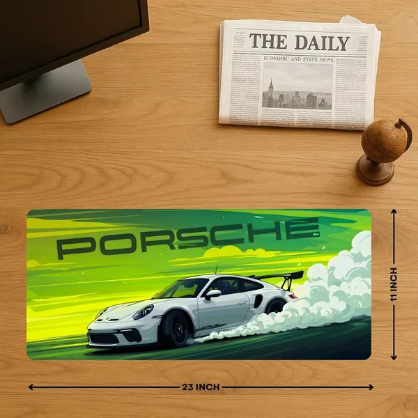 Sigma_One_White_Porsche_Car_Print_Extended_Keyboard_Mouse_Pad