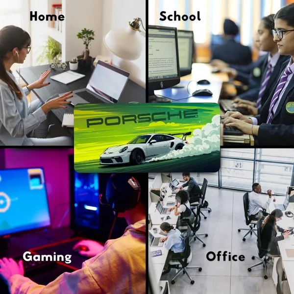 Sigma_One_White_Porsche_Car_Print_Extended_Keyboard_Mouse_Pad