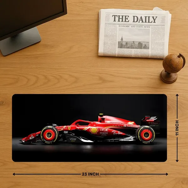Sigma_One_Formula_Racing_Car_Extended_Mouse_Pad_23X11_Inch_Non-Slip_Base