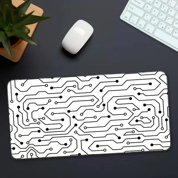Sigma_One_White_Circuit_Board_Print_Extended_Mouse_Pad_23X11