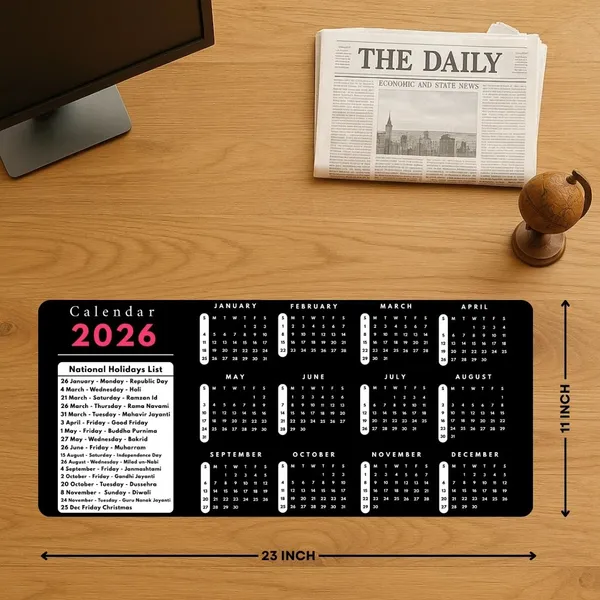 Sigma_One_2026_Calendar_Extended_Desk_Mat_Non-Slip_Waterproof_Black