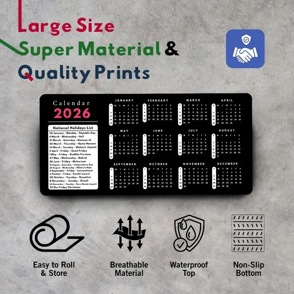 Sigma_One_2026_Calendar_Extended_Desk_Mat_Non-Slip_Waterproof_Black