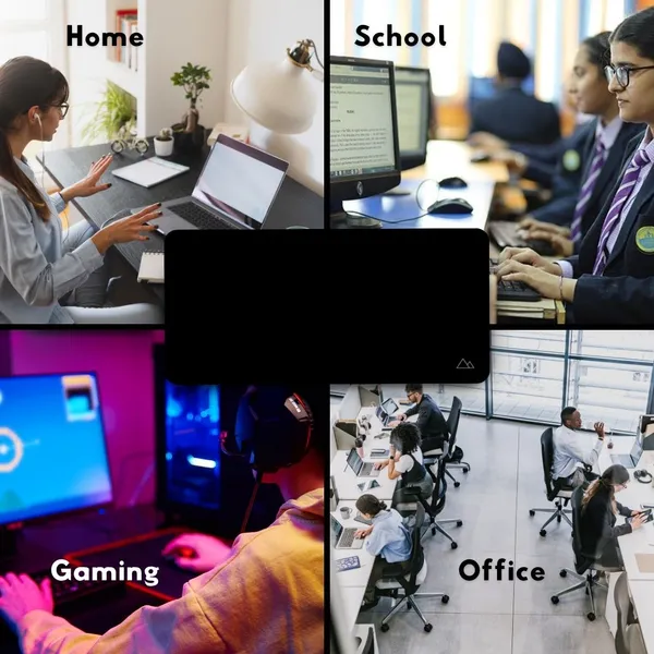 Sigma_One_Solid_Black_Extended_Keyboard_Mouse_Pad_23X11_Inch