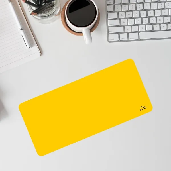 Sigma_One_Yellow_Minimal_Extended_Desk_Mat_23X11_Inch_Non-Slip_Waterproof