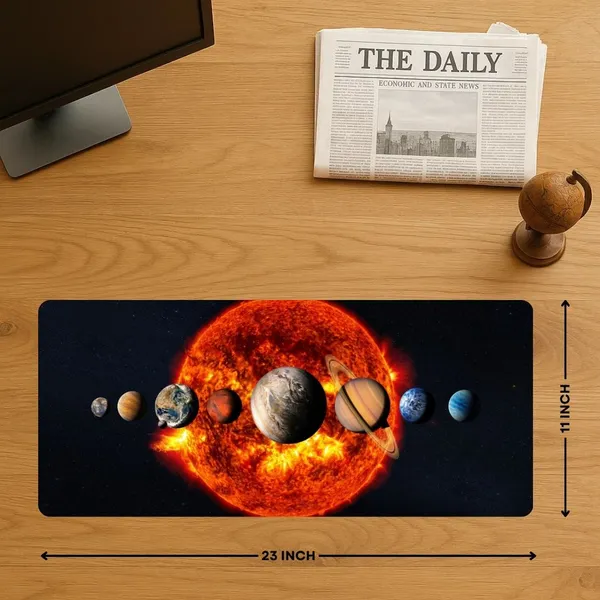 Sigma_One_Solar_System_Planets_Extended_Mouse_Pad_23X11_Inch_Non-Slip_Base