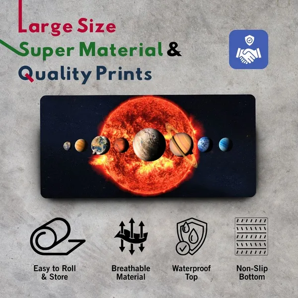 Sigma_One_Solar_System_Planets_Extended_Mouse_Pad_23X11_Inch_Non-Slip_Base