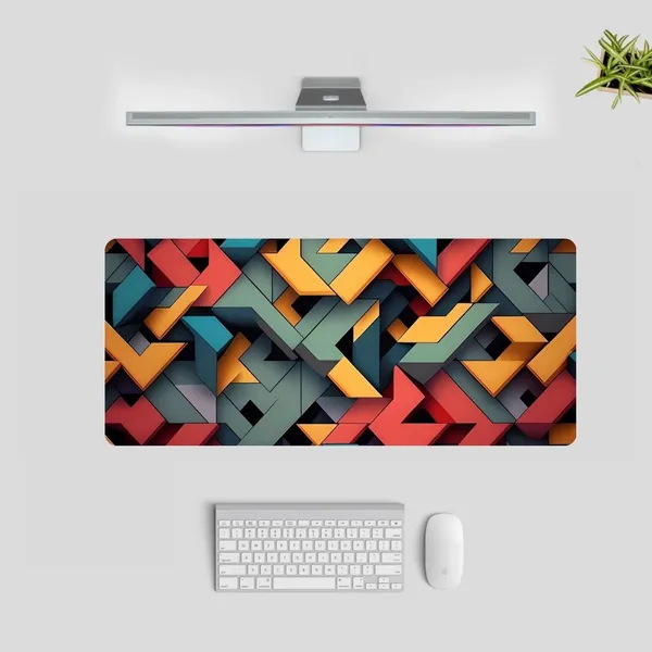 Sigma_One_3D_Geometric_Multicolor_Extended_Keyboard_Mouse_Pad