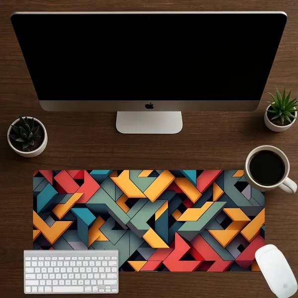 Sigma_One_3D_Geometric_Multicolor_Extended_Keyboard_Mouse_Pad