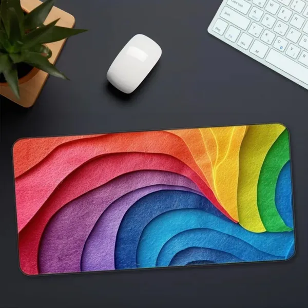 Sigma_One_Rainbow_Abstract_Design_Extended_Mouse_Pad_23X11_Inch_Non-Slip_Base