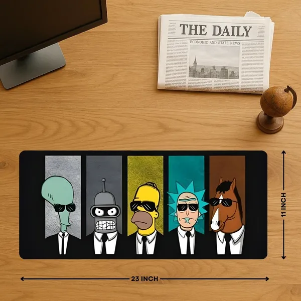 Sigma_One_Simpsons_Cartoon_Print_Extended_Keyboard_Mouse_Pad