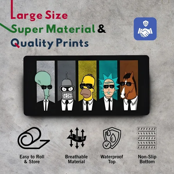 Sigma_One_Simpsons_Cartoon_Print_Extended_Keyboard_Mouse_Pad