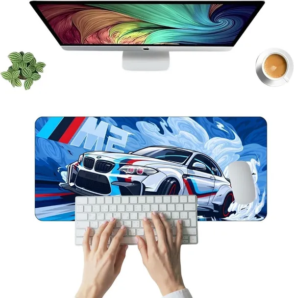 Sigma_One_Supercar_Printed_Extended_Desk_Mat_Non-Slip_Waterproof_Multicolor