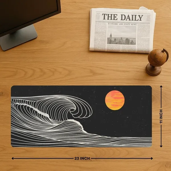Sigma_One_Wave_&_Sunset_Print_Extended_Keyboard_Mouse_Pad_Multicolor