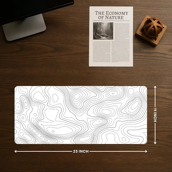 Sigma_One_White_Cave_Abstract_Lines_Extended_Keyboard_Mouse_Pad