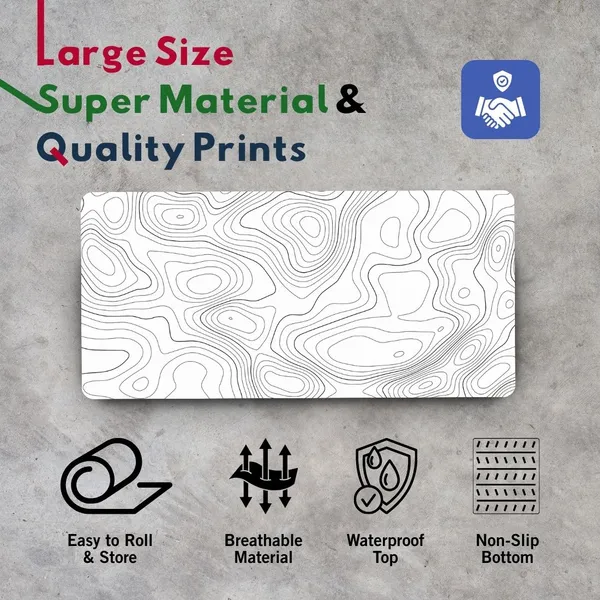 Sigma_One_White_Cave_Abstract_Lines_Extended_Keyboard_Mouse_Pad