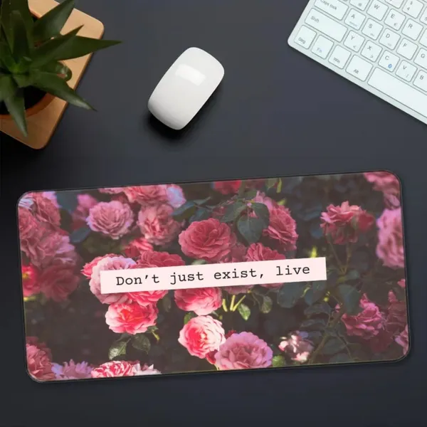 Sigma_One_Motivational_Floral_Quote_Print_Extended_Keyboard_Mouse_Pad_Multicolor