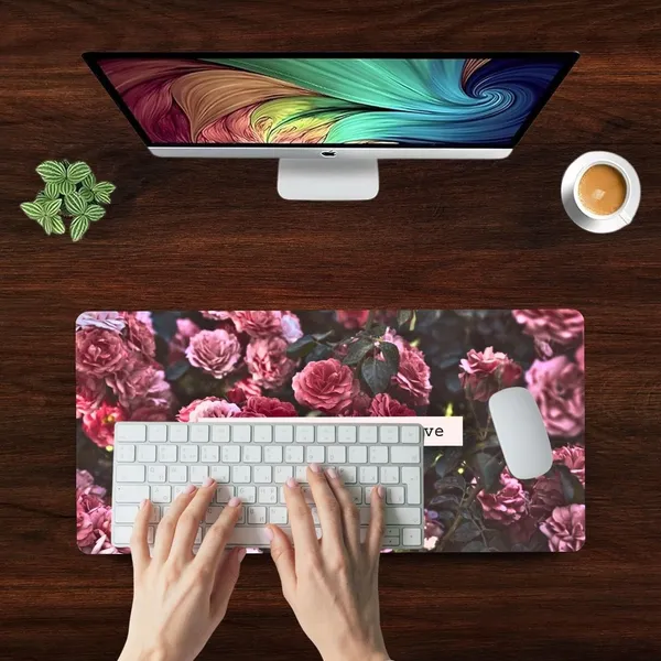 Sigma_One_Motivational_Floral_Quote_Print_Extended_Keyboard_Mouse_Pad_Multicolor