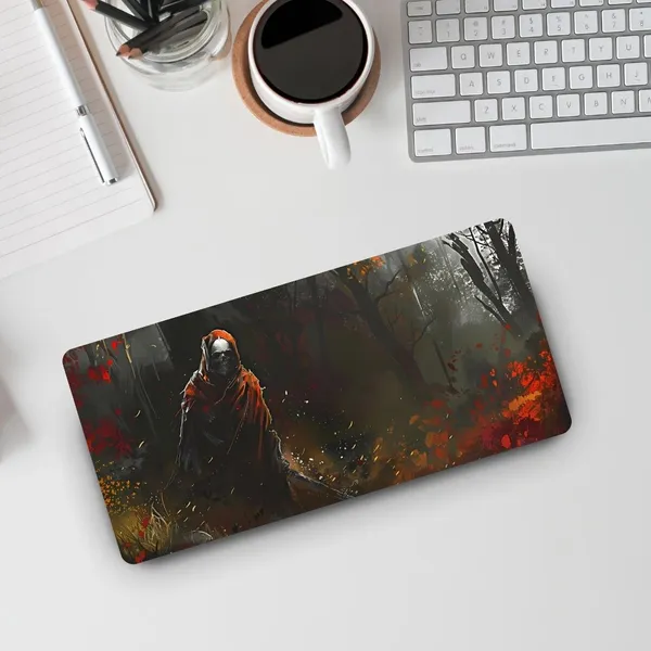 Sigma_One_Dark_Forest_Warrior_Extended_Desk_Mat_Non-Slip_Waterproof
