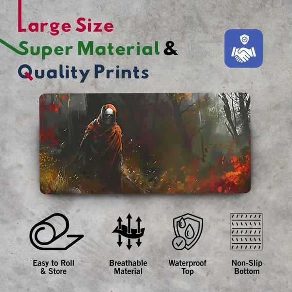 Sigma_One_Dark_Forest_Warrior_Extended_Desk_Mat_Non-Slip_Waterproof