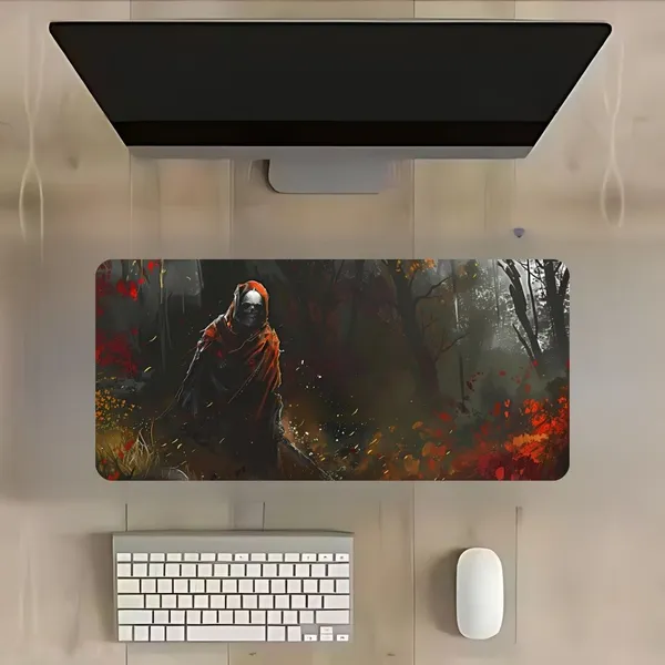 Sigma_One_Dark_Forest_Warrior_Extended_Desk_Mat_Non-Slip_Waterproof
