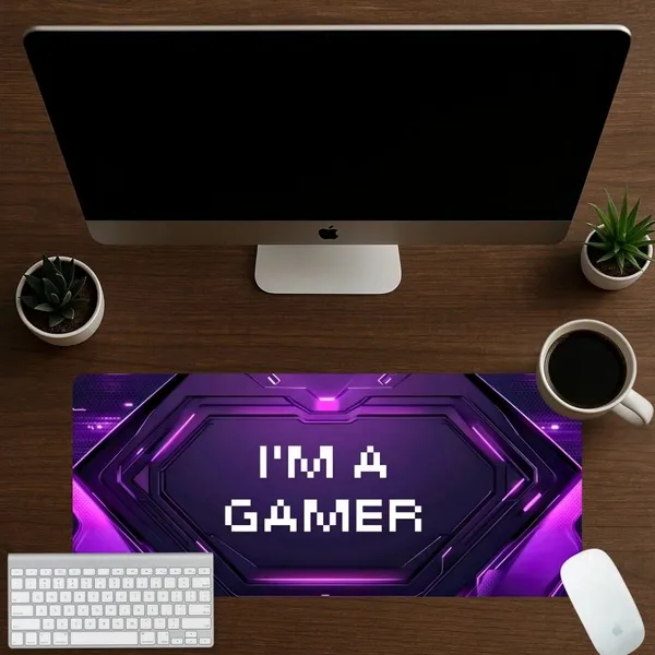 Sigma_One_I'M_A_Gamer_Print_Extended_Keyboard_Mouse_Pad