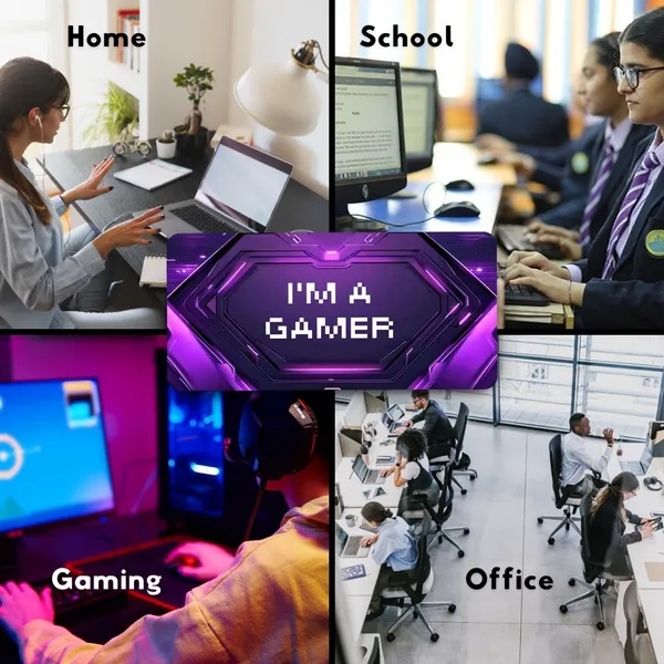 Sigma_One_I'M_A_Gamer_Print_Extended_Keyboard_Mouse_Pad
