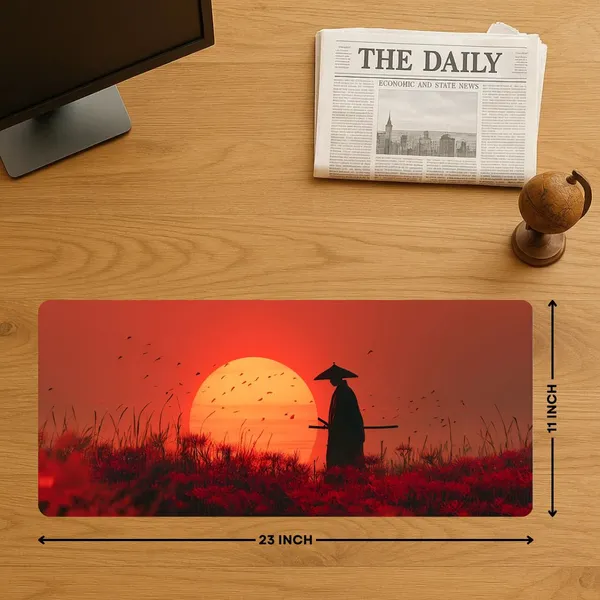 Sigma_One_Anime_Samurai_Extended_Mouse_Pad_Non-Slip_Waterproof_23X11_Inch