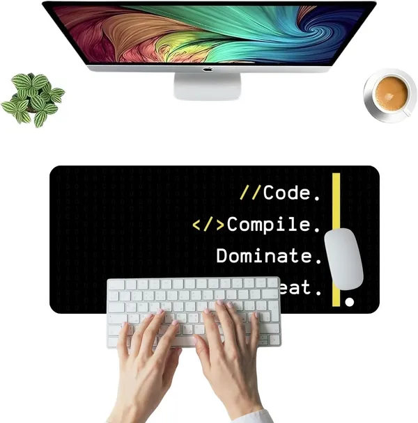 Sigma_One_Coder'S_Zone_Printed_Extended_Keyboard_Mouse_Pad