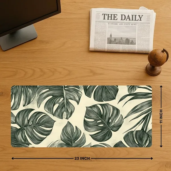 Sigma_One_Tropical_Leaf_Pattern_Extended_Keyboard_Mouse_Pad