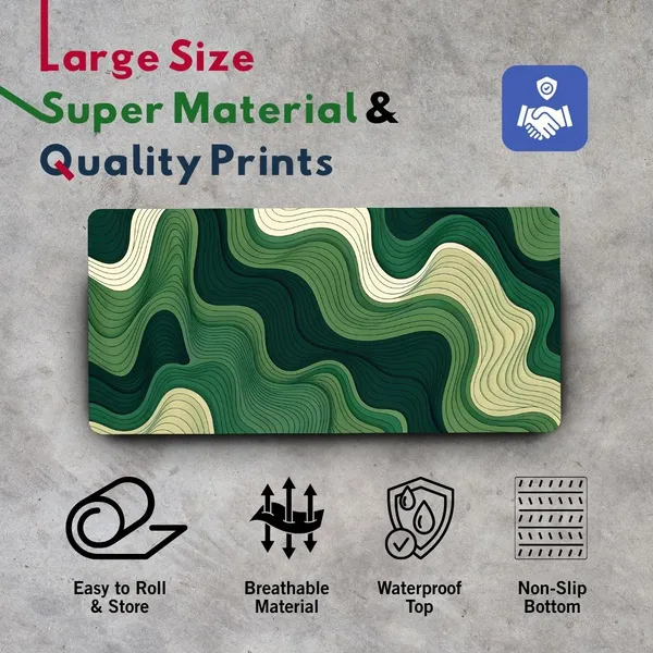 Sigma_One_Green_Beige_Abstract_Extended_Mouse_Pad_23X11_Inch