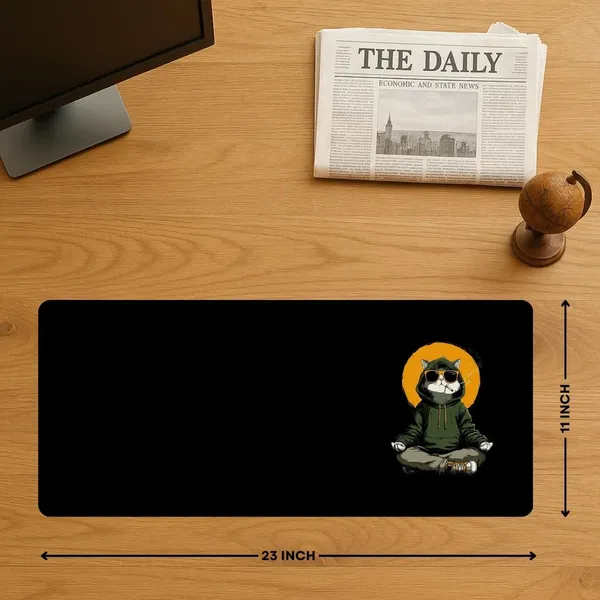Sigma_One_Cool_Cat_Poster_Dark_Extended_Keyboard_Mouse_Pad