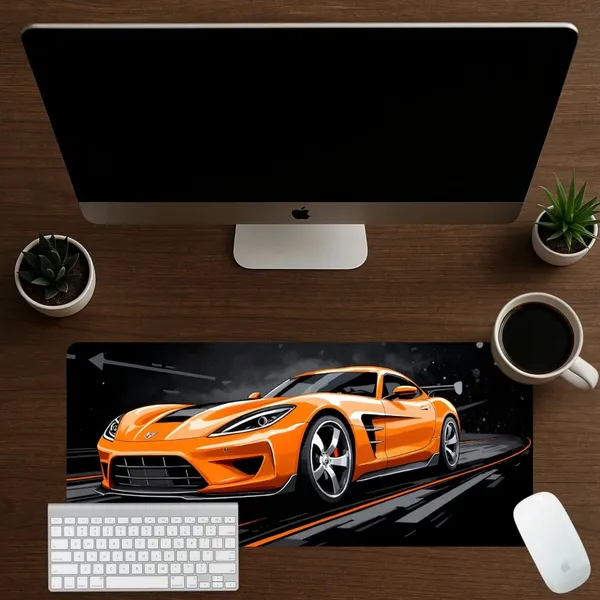 Sigma_One_Dodge_Viper_Car_Print_Extended_Keyboard_Mouse_Pad