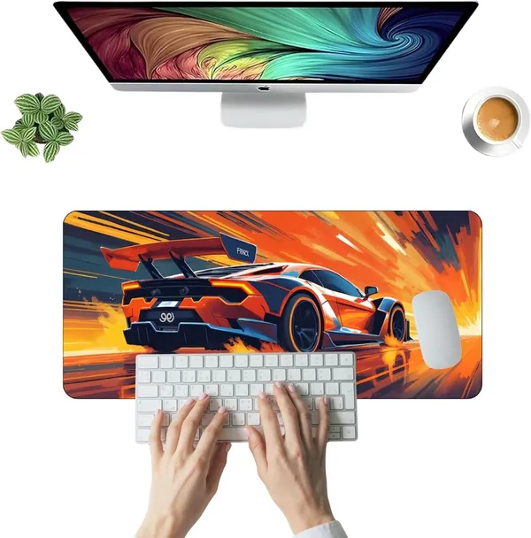 Sigma_One_Racing_Speed_Car_Print_Extended_Keyboard_Mouse_Pad