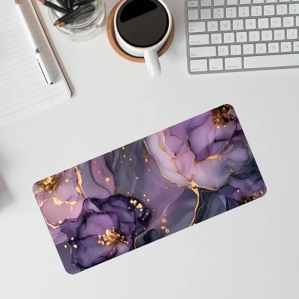 Sigma_One_Purple_Flower_Marble_Art_Extended_Desk_Mat