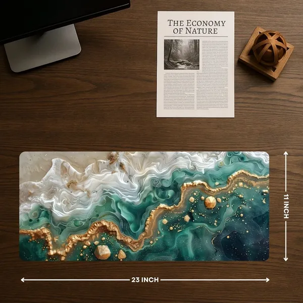 Sigma_One_Sea_Marble_Design_Extended_Keyboard_Mouse_Pad