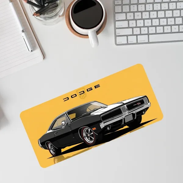 Sigma_One_1969_Dodge_Charger_Print_Extended_Keyboard_Mouse_Pad_Multicolor