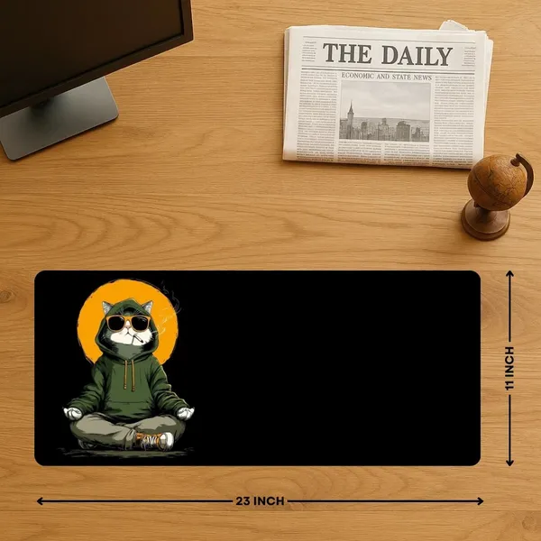 Sigma_One_Cool_Cat_Graphic_Extended_Mouse_Pad_23X11_Inch