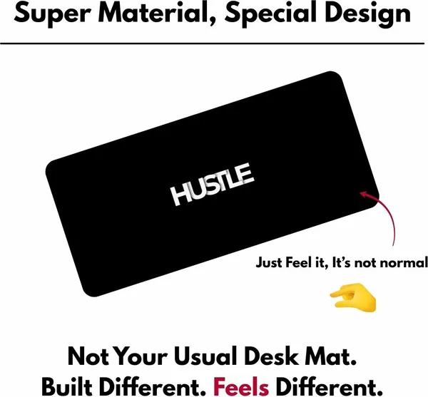 Sigma_One_Hustle_Typography_Black_Extended_Keyboard_Mouse_Pad