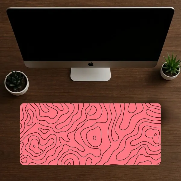 Sigma_One_Pink_Abstract_Design_Extended_Keyboard_Mouse_Pad_Pink