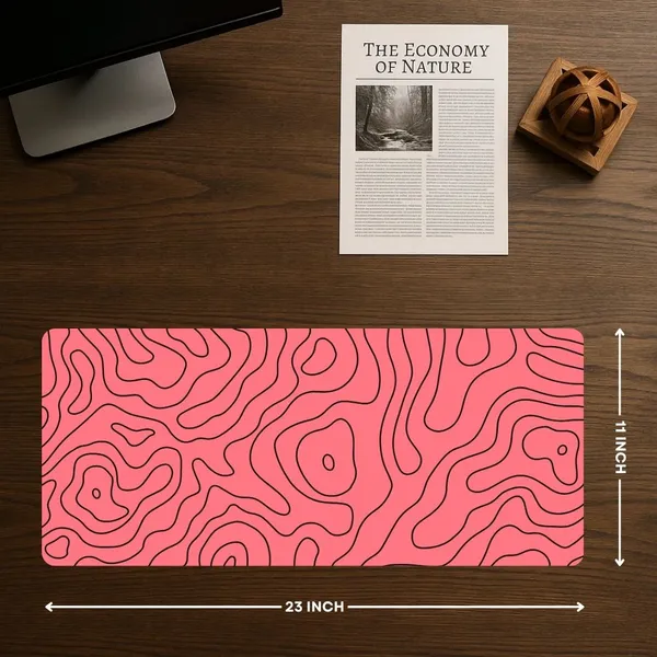 Sigma_One_Pink_Abstract_Design_Extended_Keyboard_Mouse_Pad_Pink