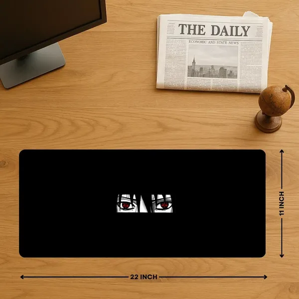 Sigma_One_Itachi_Eyes_Poster_Extended_Desk_Mat_22X11_Inch_Black