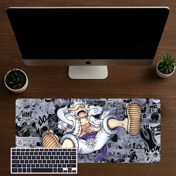 Sigma_One_Luffy_Gear_5_Anime_Extended_Mouse_Pad_23X11_Inch_Non-Slip_Base