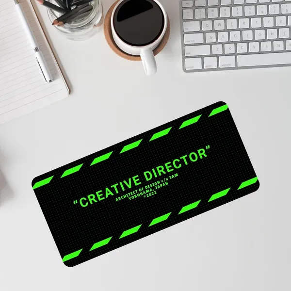 Sigma_One_Creative_Director_Typography_Extended_Mouse_Pad_23X11_Inch_Black