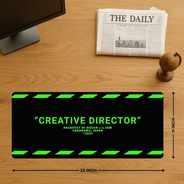 Sigma_One_Creative_Director_Typography_Extended_Mouse_Pad_23X11_Inch_Black