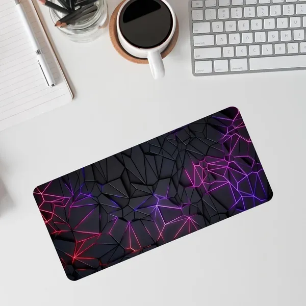Sigma_One_Neon_Fractures_Extended_Desk_Mat_23X11_Inch_Black