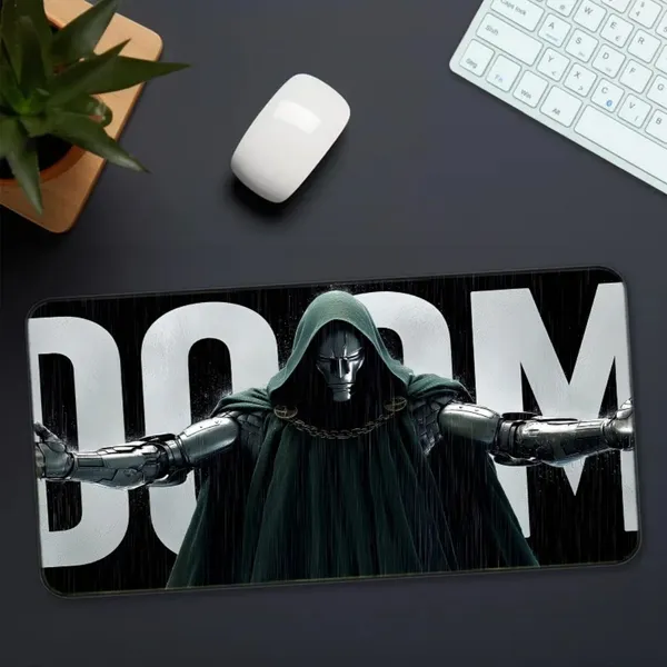 Sigma_One_Armored_Dark_Villain_Green_Cloak_Extended_Gaming_Mouse_Pad_23X11_Inch