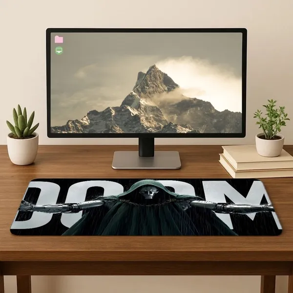 Sigma_One_Armored_Dark_Villain_Green_Cloak_Extended_Gaming_Mouse_Pad_23X11_Inch